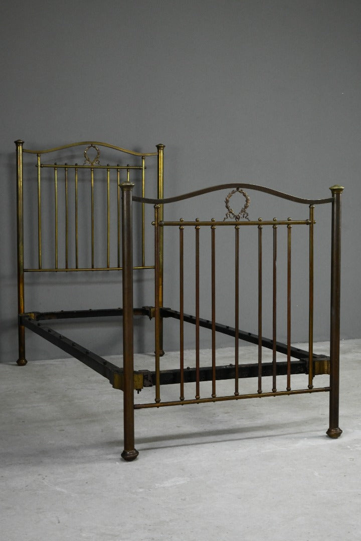 Edwardian Single Brass Bed Frame