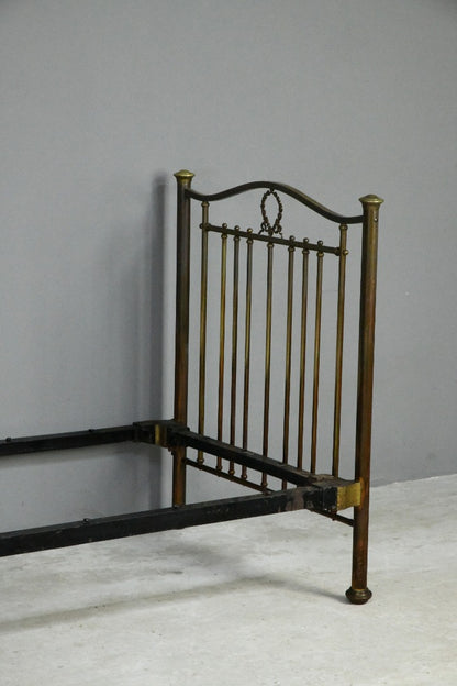 Edwardian Single Brass Bed Frame