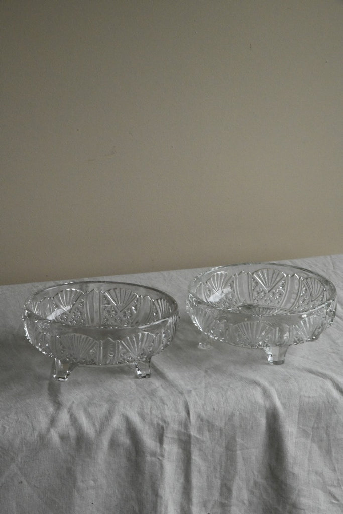 Pair Glass Dessert Bowls