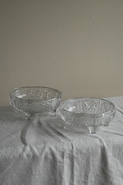 Pair Glass Dessert Bowls