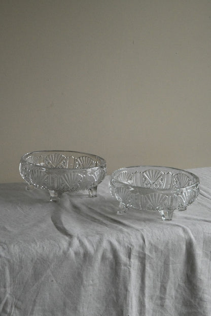 Pair Glass Dessert Bowls