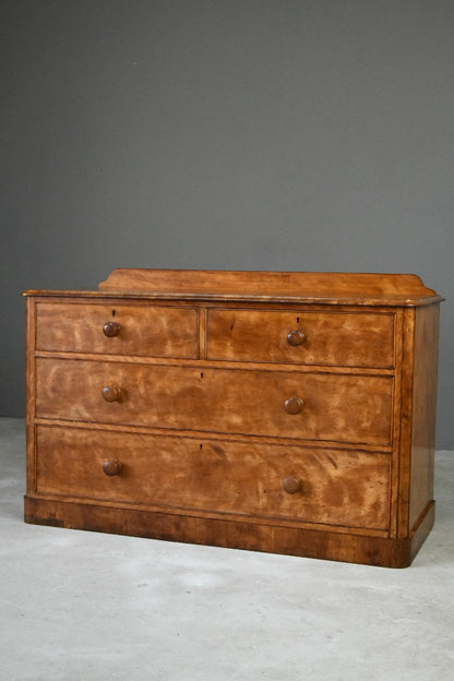 Antique Satin Birch Chest of Drawers