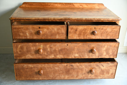 Antique Satin Birch Chest of Drawers