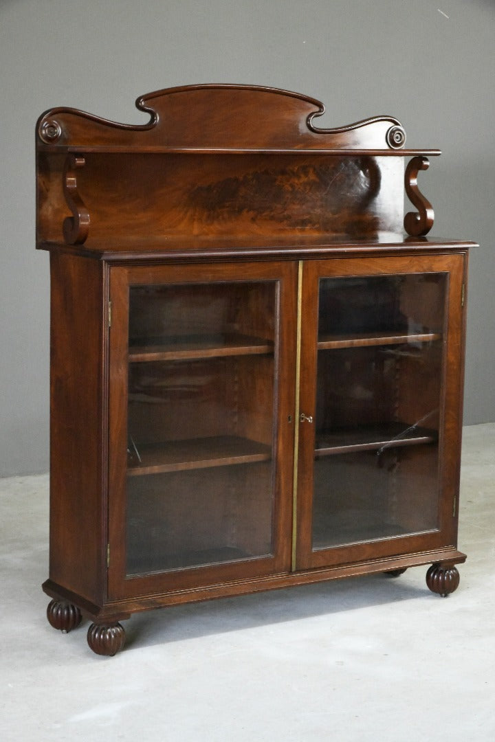 William IV Mahogany Glazed Bookcase