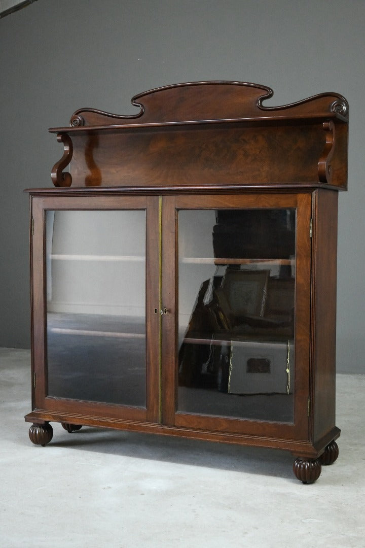 William IV Mahogany Glazed Bookcase