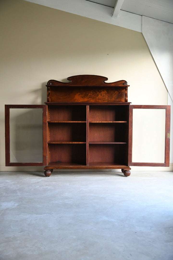 William IV Mahogany Glazed Bookcase