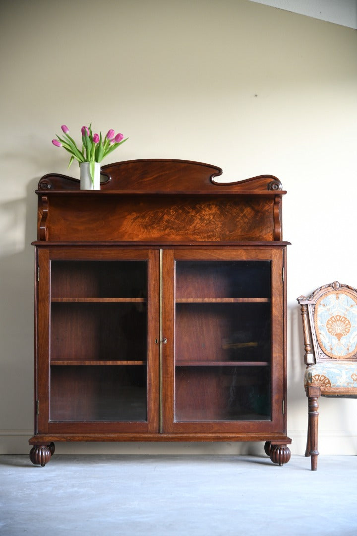 William IV Mahogany Glazed Bookcase