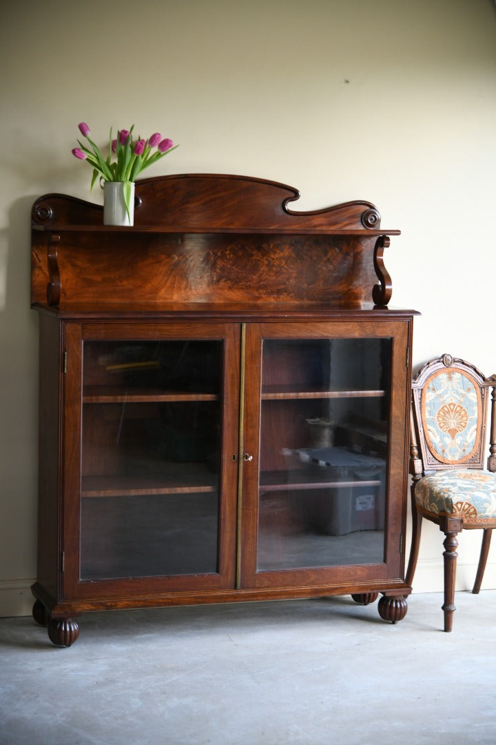 William IV Mahogany Glazed Bookcase