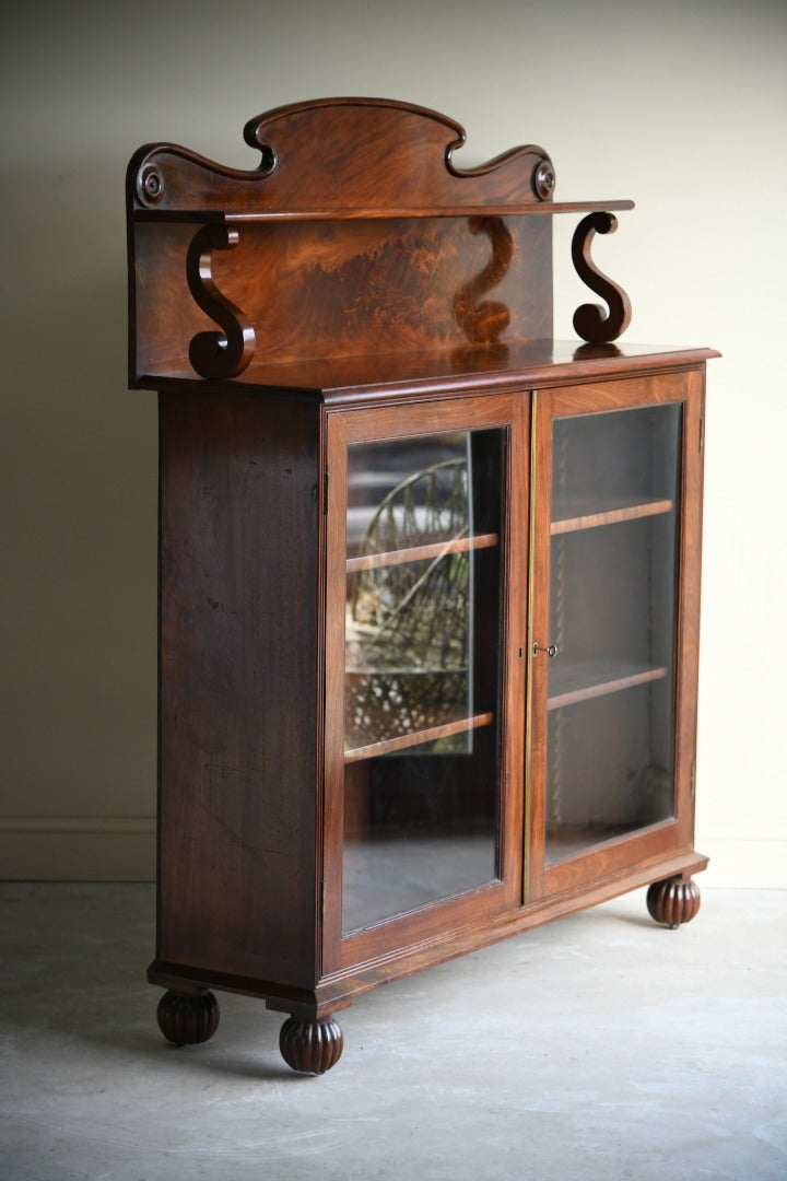 William IV Mahogany Glazed Bookcase