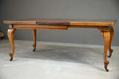 Antique Oak Extending Dining Table