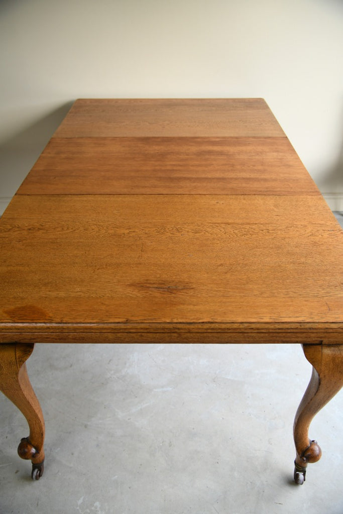 Antique Oak Extending Dining Table