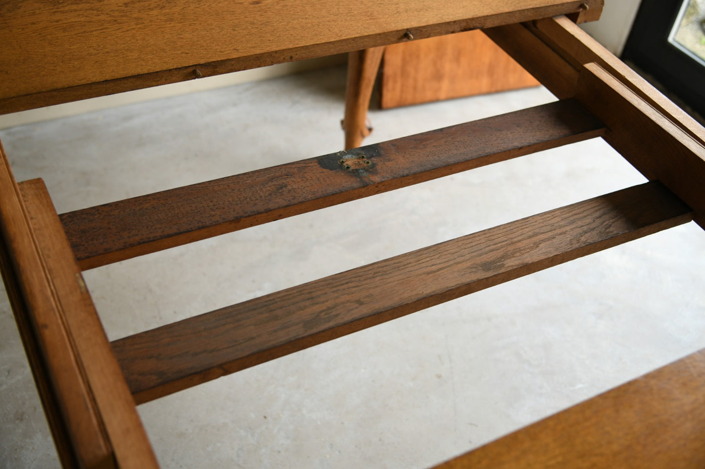 Antique Oak Extending Dining Table