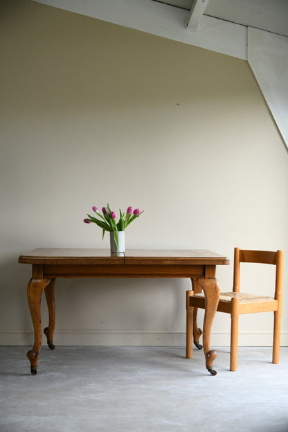 Antique Oak Extending Dining Table