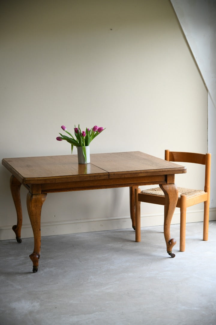 Antique Oak Extending Dining Table