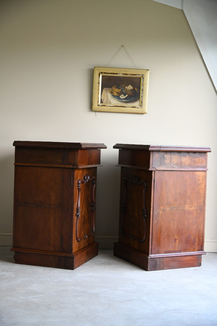 Pair Victorian Mahogany Pedestals