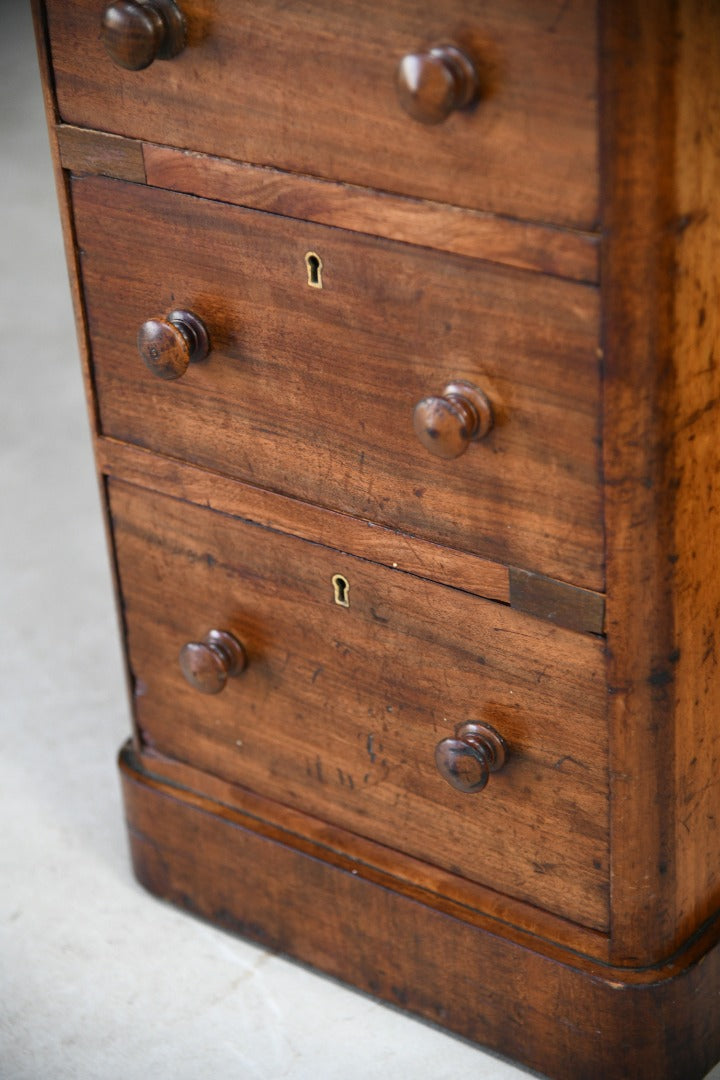 Antique Mahogany Twin Pedestal Desk