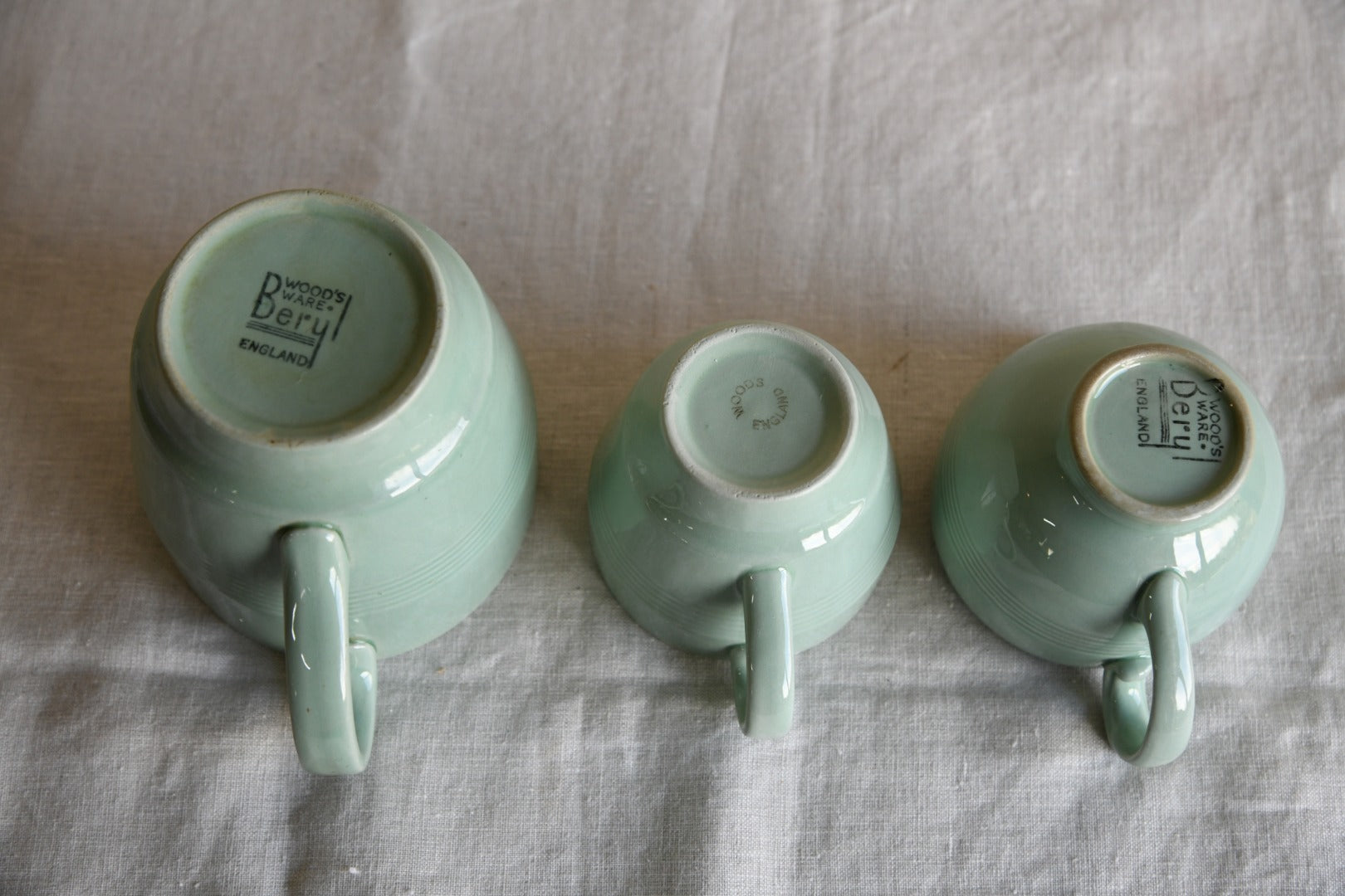 Woods Ware Beryl Jugs