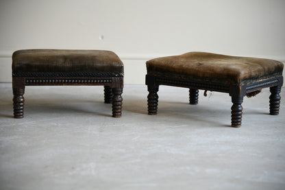 Pair William IV Footstools