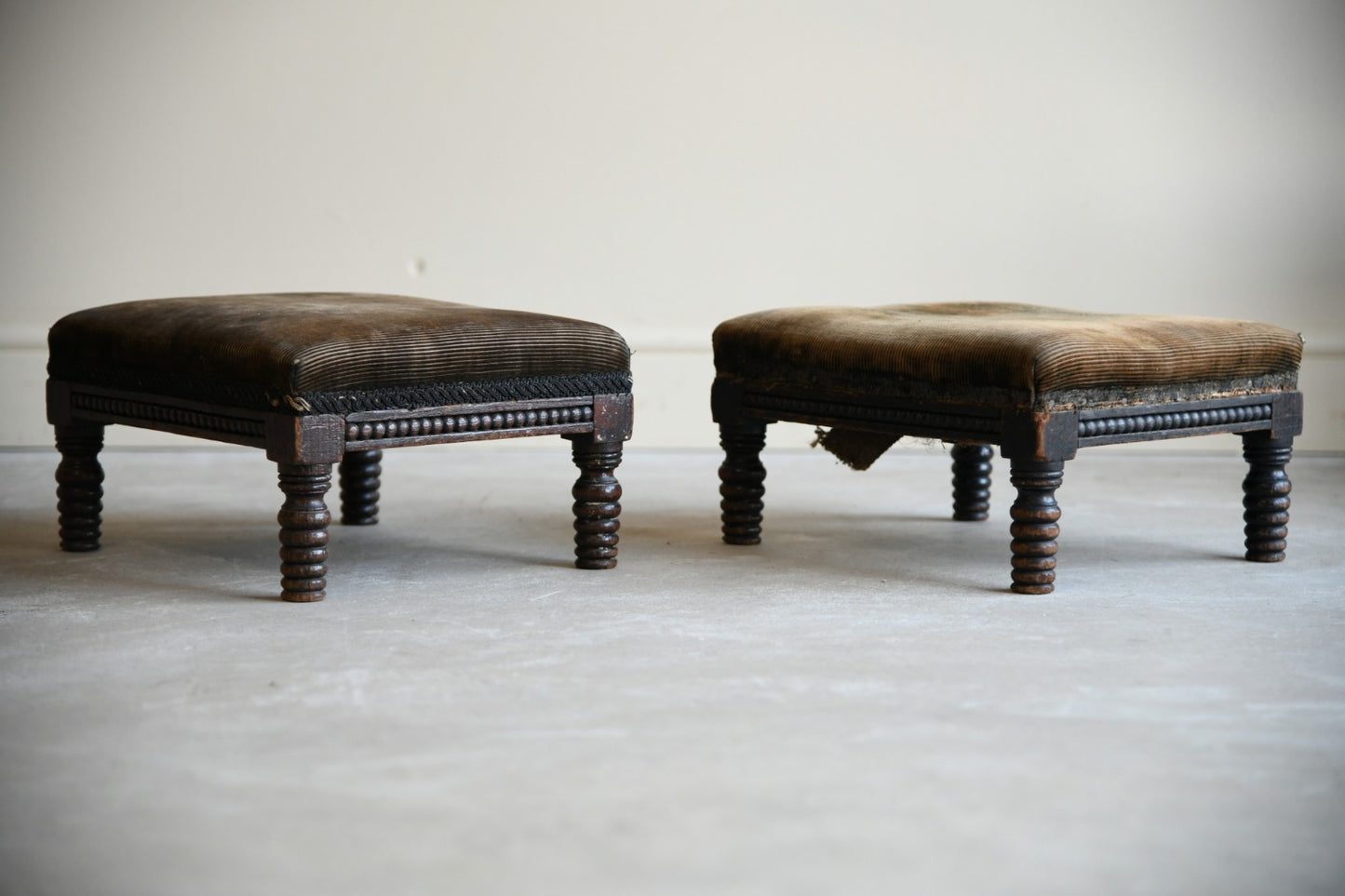 Pair William IV Footstools