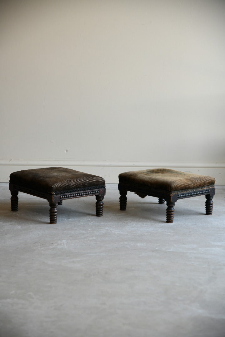 Pair William IV Footstools