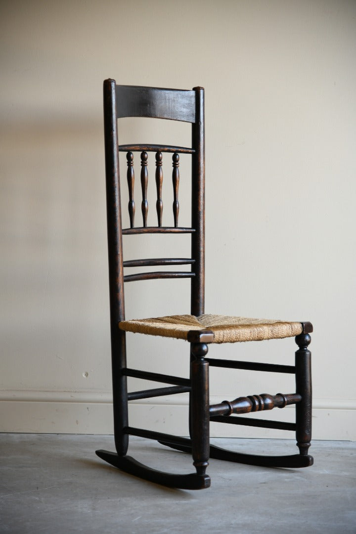 Rustic Spindle Back Rocking Chair