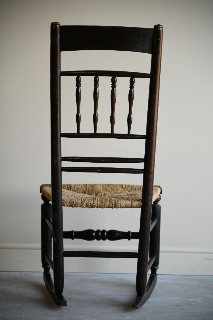 Rustic Spindle Back Rocking Chair