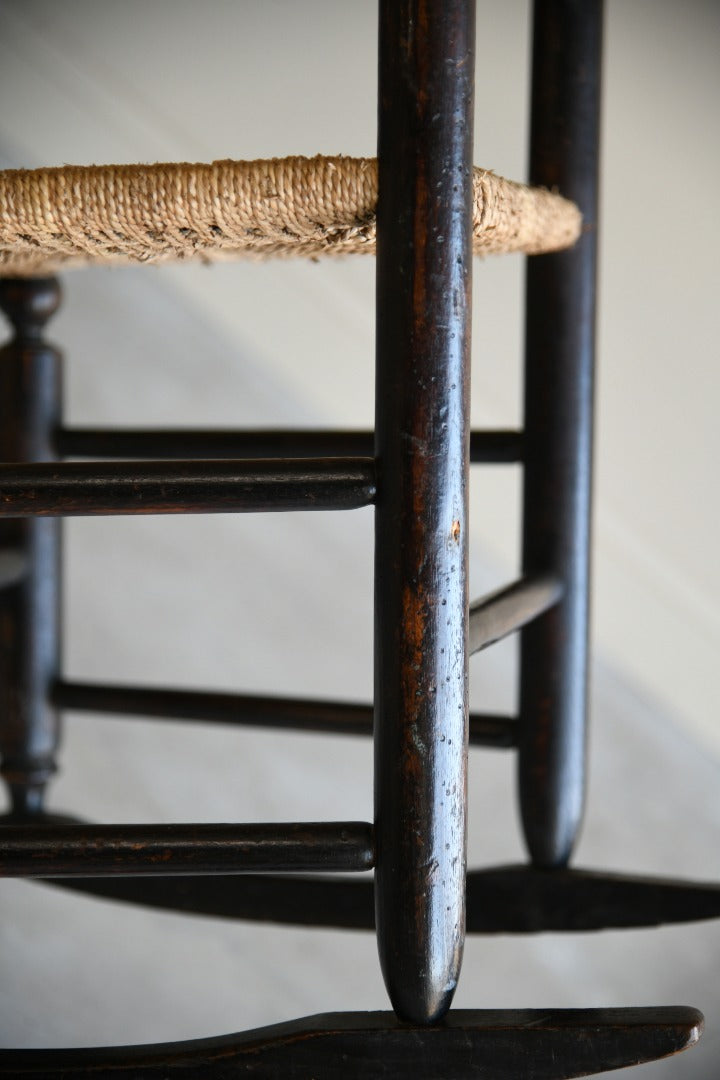 Rustic Spindle Back Rocking Chair