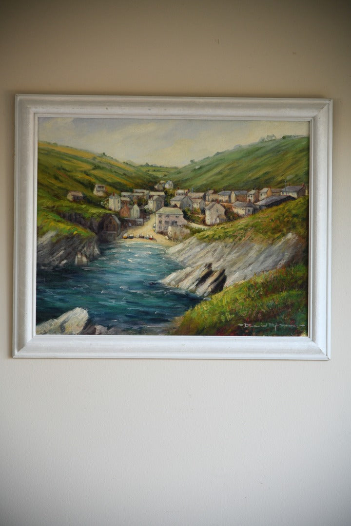 Portloe Harbour Oil On Board