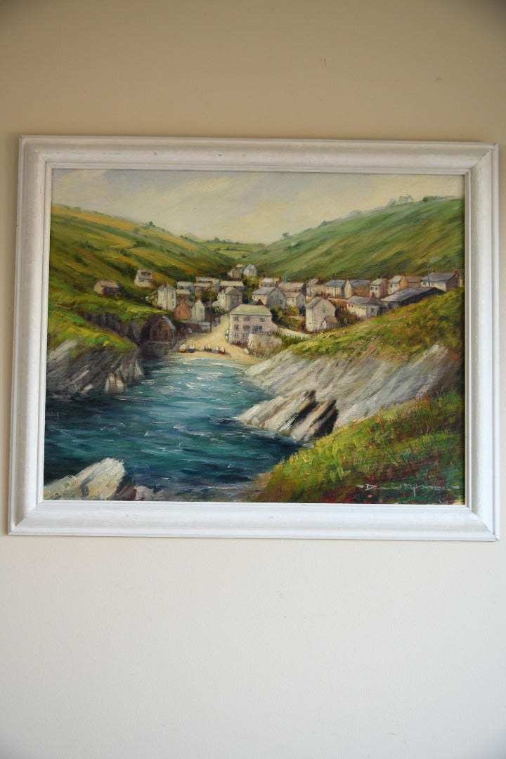 Portloe Harbour Oil On Board