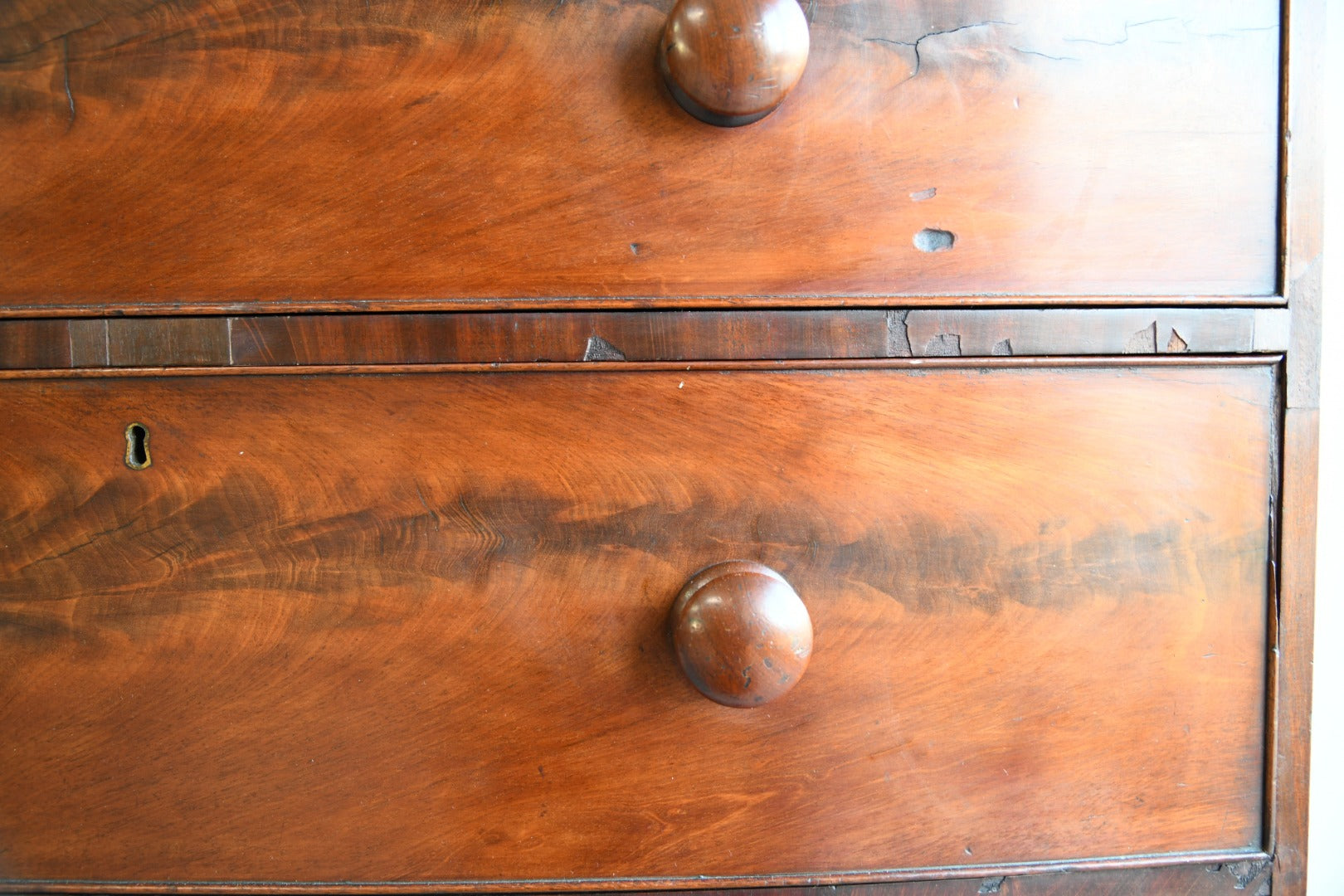 Victorian Bow Front Chest of Drawers