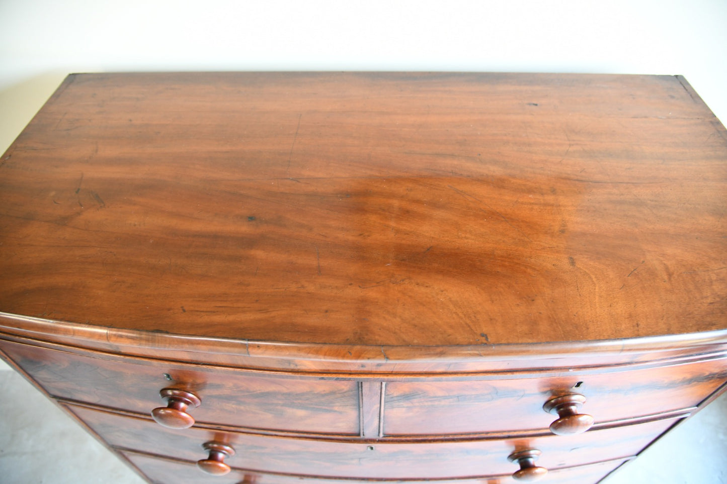 Victorian Bow Front Chest of Drawers