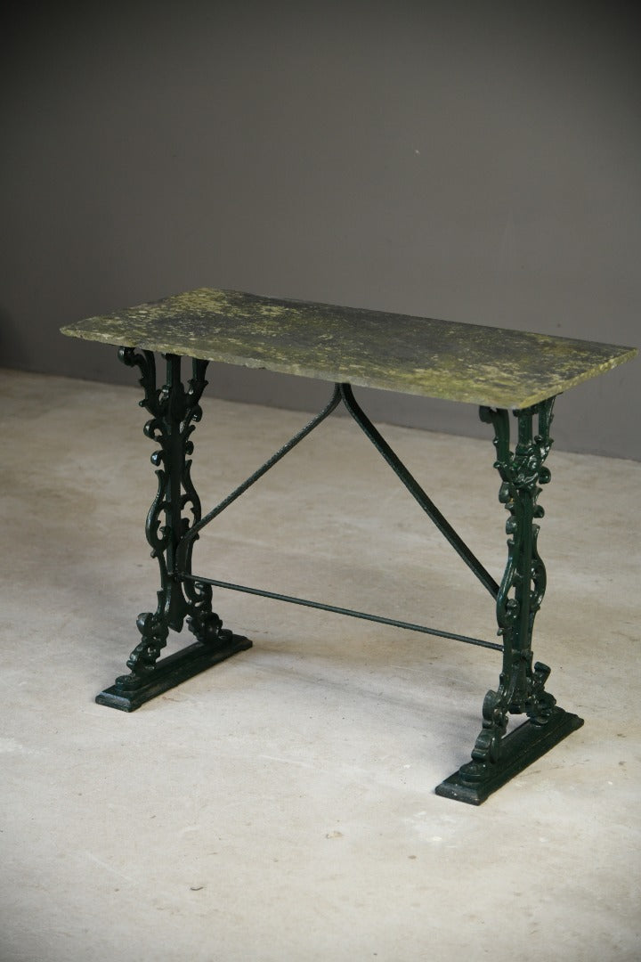 Cast Iron & Slate Table