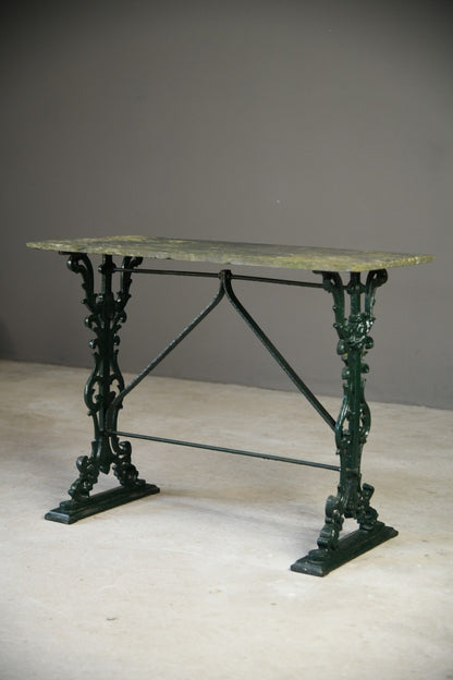 Cast Iron & Slate Table