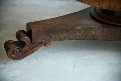 Victorian Rosewood Round Breakfast Table