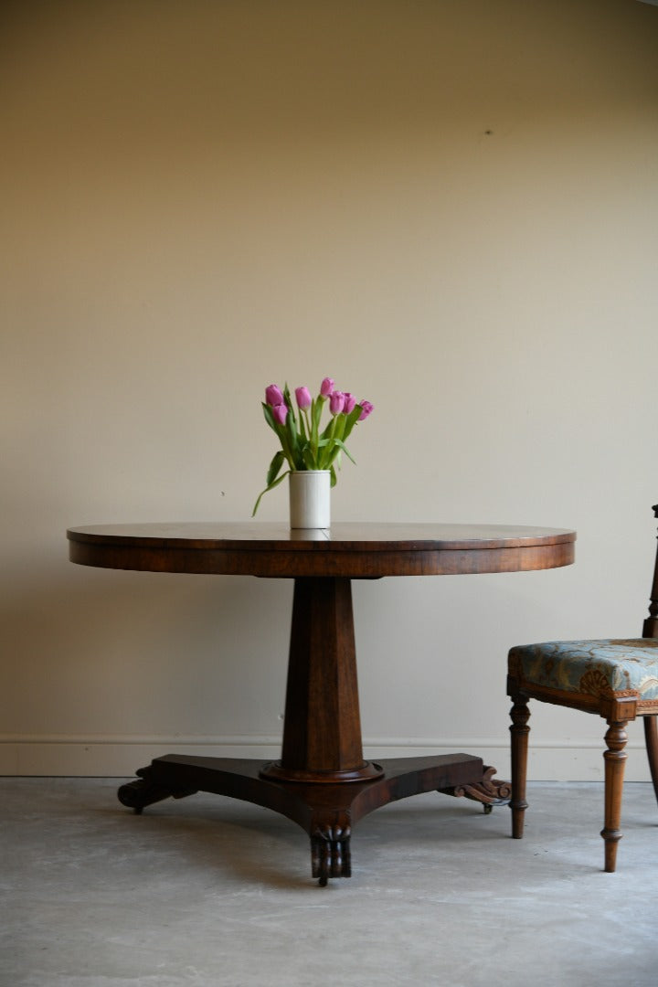 Victorian Rosewood Round Breakfast Table