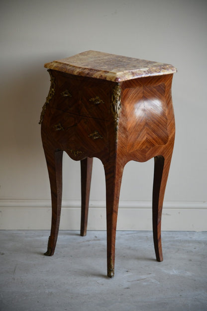 Marble French Bedside Cabinet