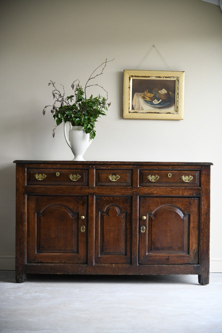 Antique Georgian Oak Welsh Dresser Base