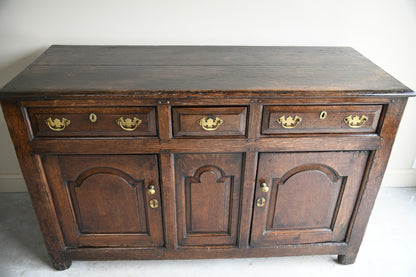 Antique Georgian Oak Welsh Dresser Base