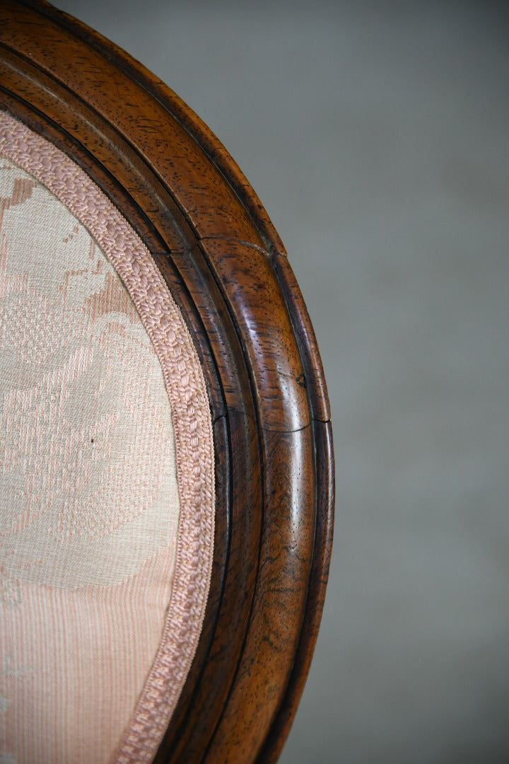 Pair Victorian Carved Rosewood Armchairs