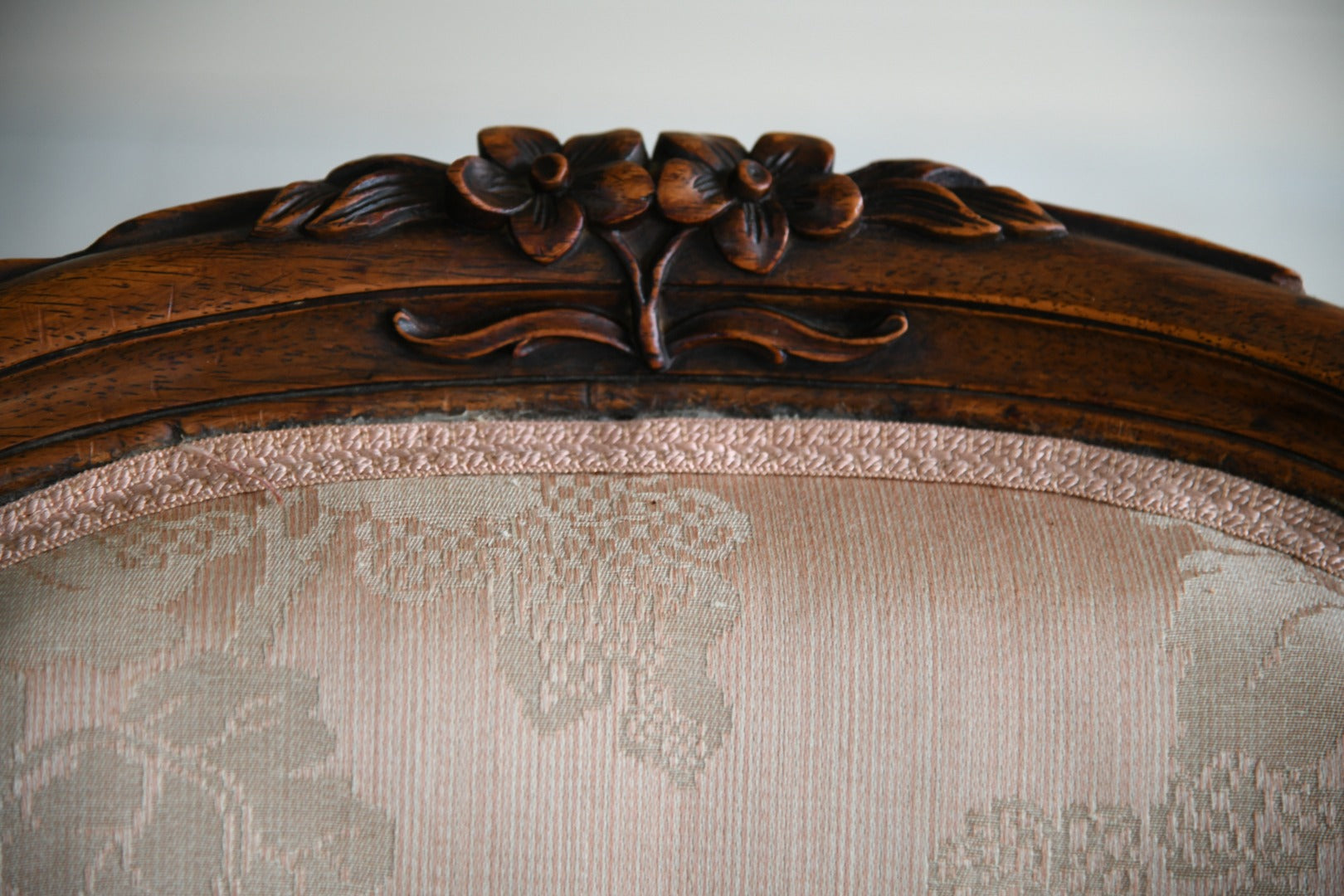 Pair Victorian Carved Rosewood Armchairs