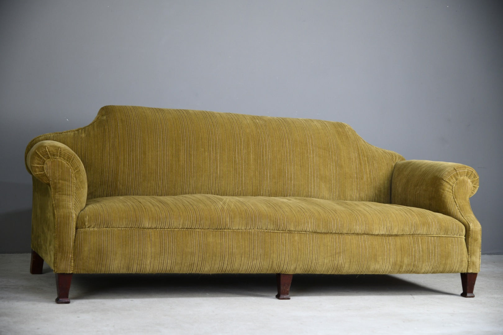 Large Antique Corduroy Sofa