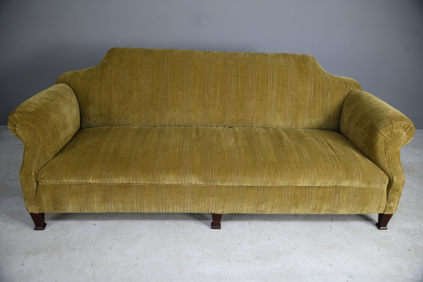 Large Antique Corduroy Sofa