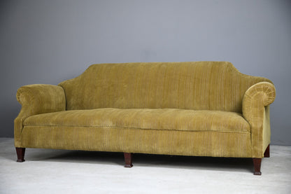Large Antique Corduroy Sofa