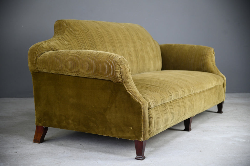 Large Antique Corduroy Sofa – Kernow Furniture