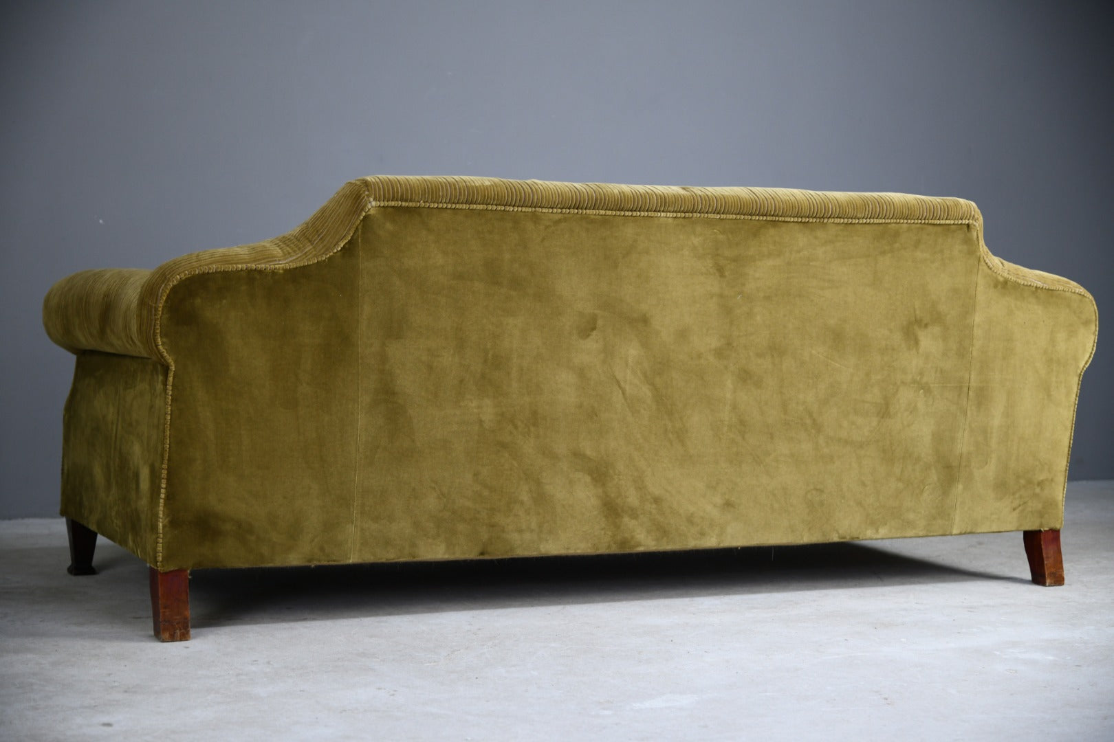 Large Antique Corduroy Sofa