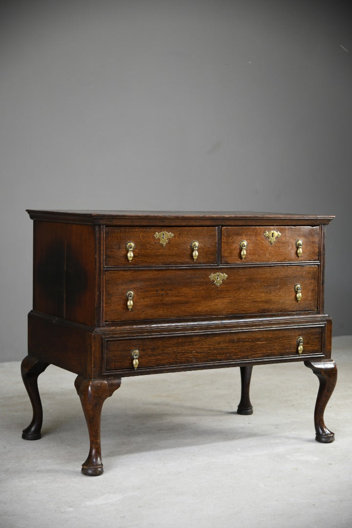 Georgian Oak Chest on Stand