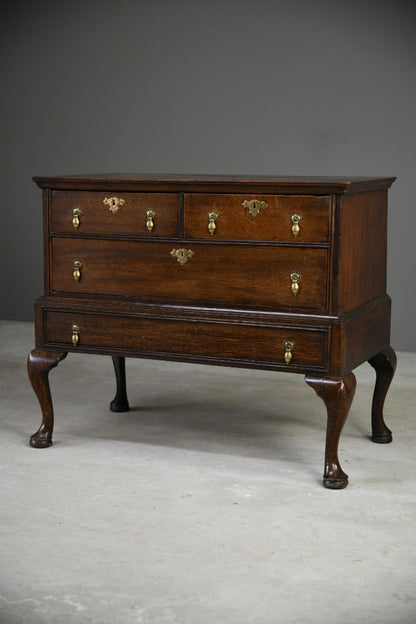 Georgian Oak Chest on Stand