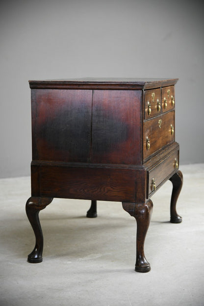 Georgian Oak Chest on Stand