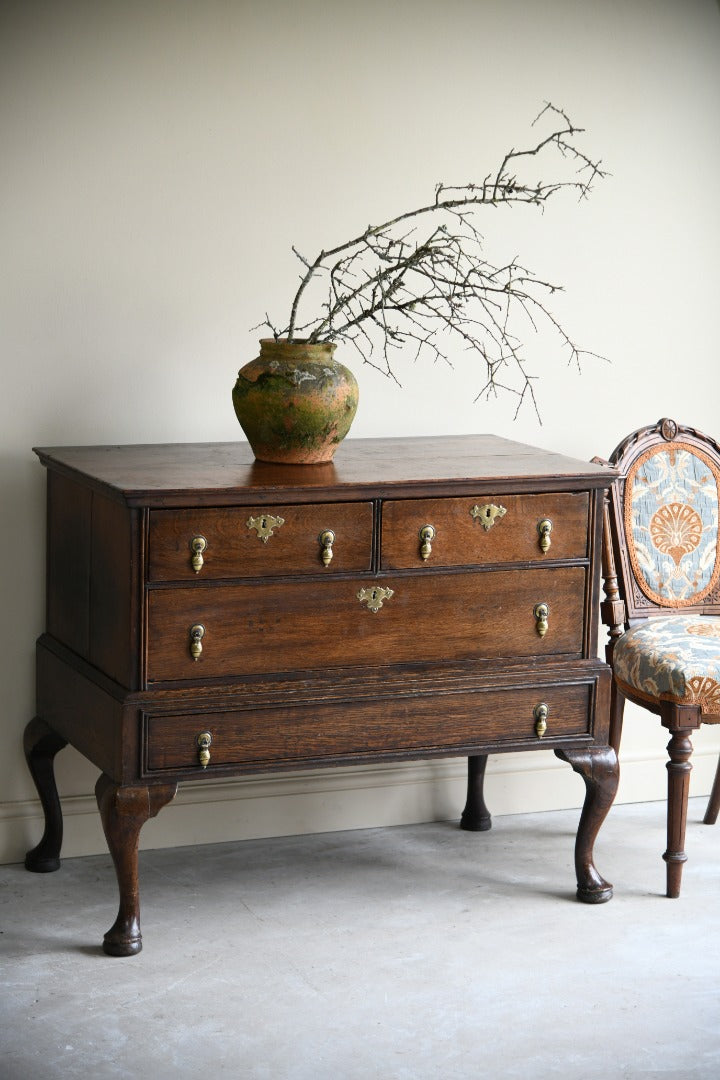 Georgian Oak Chest on Stand