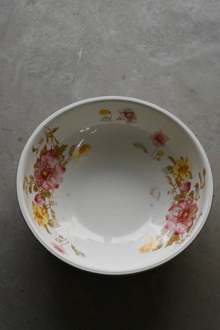 Victorian Floral Wash Bowl & Jug